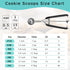 Small Cookie Scoop 1 Tbsp, Size #60 Cookie Dough Scoop, 1 Tableapoon Cookie Scoop for Baking, 18/8 Stainless Steel, Comfortable Grip, for Making Cookie, Melon Ball, Meatball