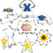 Graduation Cookie Cutter Set, 7 Piece Graduation Cap, Gown, Diploma, Sunflower, Star Cutters for 2024 Party