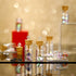 Yungyan 50 Pieces Small Mini Glass Bottles with Cork Stoppers Set, Tiny Cork Bottles with Eye Screws & Funnel for DIY