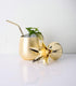 Viski Gold Pineapple Tumbler with Lid, 16 Oz Stainless Steel Tumbler Cup for Mai Tais, Tiki Drinks, and Craft Cocktails