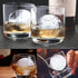 Ice Ball Molds Set of 4, Whiskey Ice Ball Maker Mold, Silicone Sphere Ice Molds with Built-in Funnel