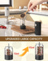 Set 6-Level CIRCLE JOY Electric Salt and Pepper Grinder Rechargeable Salt and Pepper Mills with External Adjustable