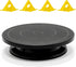 LAMXD 11” Rotate Turntable Sculpting Wheel, Black Painting Turn Table Stand for Paint Spraying & Pouring