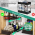 Under Sink Organizer, Metal 2 Tier Storage Basket, Slide Out Cabinet Organizer Shelf for Kitchen and Bathroom, Black