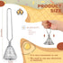 4 Pieces Stainless Steel Spring Whisk, 8.46 Inches Egg Whisk Hand Push Whisk Blender French Style Whisk Wire Whisk for Egg Beater Kitchen Utensil for Blending Whisking Beating and Stirring by CHENGU