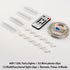 HXWEIYE 120LED Warm White 40Ft Fairy String Light with 52 Clear Clips & 12 Hooks, USB Powered, Waterproof