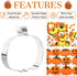 4" Halloween Cookie Cutters Set for Baking - Pumpkin, Ghost and Candy Corn Shape Large Stainless Steel Holiday Cutter by Orapink