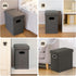16.5x16.5x10.6in COSYLAND Ottoman with Storage Collapsible Fabric - Footrest Foot Stool for Room, Slim Tall Folding