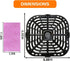 Air Fryer Grill Pan for Instants Vortex 2QT Mini Air Fryer Oven, Nonstick Crisper Plate with Rubber Tabs