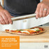 Perforated Pizza Peel 12 x 14 Inch, Paddle Spatula with Foldable Handle, Pizza Cutter Rocker 14'' Blade