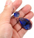 5 Pack 38mm 14mm PATIKIL Clear Crystal Teardrop, Chandelier Prisms Parts Hanging Beads with Octagonal Bead