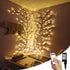 NIDISETPJAS Enchanted Willow Vine Lights with Remote, Christmas Swags Decorations Indoor Room Decor,