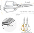 Multi-Function Kitchen Scissors, Heavy Duty Shears for Cutting Food, Chicken, Meat, Fish