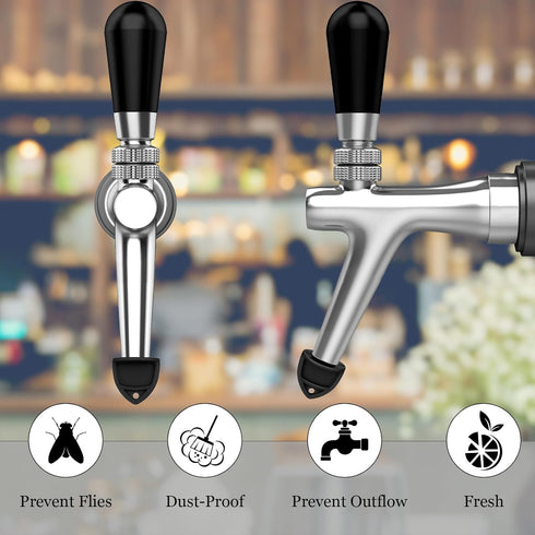 50 Pack Beer Plugs, Tap Brush, Beer Faucet Tap Cleaning Plug, Hygiene Brush for Draft Beer Tap, Restaurant Home Party