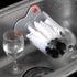 Bottle Cleaning Brush Glass Cup Washer,Plastic Single Head Glass Brush with Suction Cup for Beer Cup Long Leg Cup Red Wine Glass and More Bar Kitchen Sink Home Tools Grey