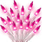 Brillarlights 100 Count Mini Pink String Lights, 21ft Indoor Outdoor Christmas Tree Lights
