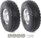 AR-PRO (2-Pack) 10-Inch Solid Rubber Tire Wheels - Replacement 4.10/3.50-4" Flat Free