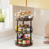 12'' 3 Countertop, LAMU Wood Lazy Susan Spice Rack Organizer, Tier Spice Organization for Cabinet, Kitchen, Table Top