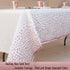 2 Pack Rose Gold Disposable Table Cloths, Plastic Table Cover for Birthday Baby Shower Rectangle Tables 54 x 108 in.