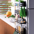 Magnetic Spice Rack for Refrigerator, Black Magnetic Shelf Fridge Organizer, Space Saver Container for Kitchen