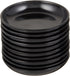 Happy Sales HS305AB10 Melamine Sauce Dishes, Set of 10, Black