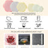 Food Storage Silicone Stretch Lids Set, 6 Pcs Different Sizes, Fruit Pattern Food-grade Reusable Covers, Microwave Safe