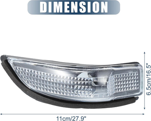 uxcell Right Rearview Mirror Turn Signal Lamp Housing for Toyota Yaris 2011-2019 No.817300D080