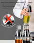 17oz Oil Dispenser Bottle, Olive Oil Dispenser Oil Sprayer, Clear Glass Refillable Oil and Vinegar Dispenser Bottle