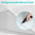 12" SUS304 Qeke Bathroom Corner Shelf, Recessed Shower Shelf Caddy, Stainless Steel Shelf Wall Mount Triangular, No