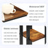 C Shaped Side Table for Sofa, Couch End Table for Small SpacesSkinny Couch Side Tables Slide Under Sofa Bed,Snack Table