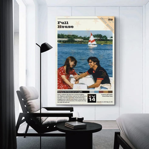 Full House TV Series Show Poster - Decorative Canvas Wall Art - Modern Family Bedroom Decor - 12x18 inch