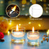 20pcs+Extra 4 Votive Tea Light Holders Bulk - Clear Glass Tealight Candle Holder for Floating Candle as Candlelit