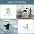 4x6, Area Rugs Washable Rug for Living Room, Modern Abstract Grey Rug for Bedroom, Non Slip Foldable Low Pile Stain