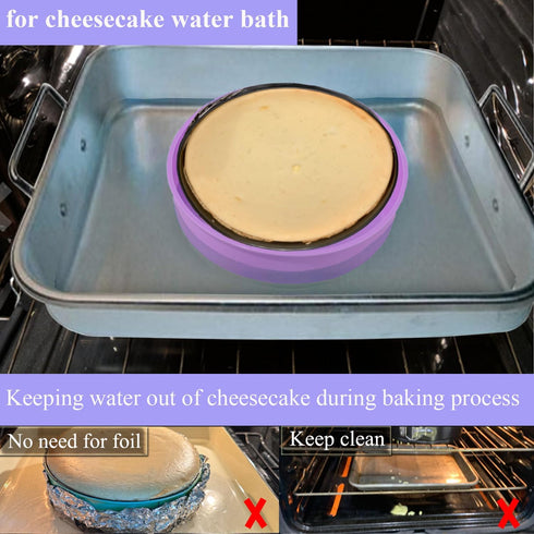 GBYAN Springform Pan Protector for 9inch and 9.5inch Springform Pan, Preventing Water from Entering the Baking Pan