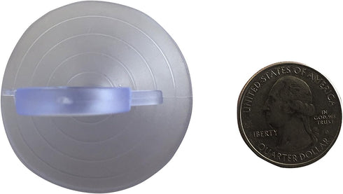 GiftWrap Etc. Clear Plastic Suction Cups with Loops, Set of 10, 4.5 cm (1.75 in) Wide