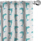 Ambesonne Sea Animals Window Curtains, Aqua Watercolor Art Dolphin Ocean Theme, Lightweight Decor 2-Panel Set - 28" x