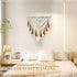 37.4 Lx27.5 lokeisna Macrame Wall Hanging, Woven Tapestry Beige & Dusty Rose Handmade Craft Macrame Wall Room Decor