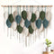 KHOYIME Macrame Wall Hanging Large Boho Home Decor, Bohemian Leaves Tapestry Modern