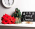 Juvale 4 Pack Artificial Poinsettias Christmas Flowers - Lifelike Red for Holiday Decor and Floral Arrangements