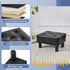 Small Foot Stool Ottoman, Faux Leather Footstool Ottoman Foot Rest for Couch, Rectangle Footstools and Ottomans Small