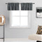 DONREN Medium Grey Valance for Small Windows, Basement Valances with Rod Pocket (2 Panels, 42 by 12 Inch)