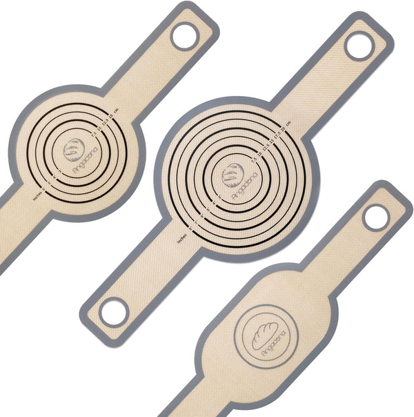 3 Size Sourdough Silicone Bread Sling, Non-Stick & Easy Clean Reusable Baking Mat for Dutch Oven