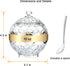 IVOOBR Spoon,10 oz Clear Acrylic Sugar Bowl with Lid and Sugar Container for Coffee Bar Accessories, Sugar