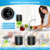 Electric Mason Jar Vacuum Sealer Kit, 2000mAh Battery, Compatible with Wide & Regular Mouth Lids, Black