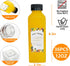 Garandad 36pcs 12 oz Plastic bottles with lids,Juice bottles with caps, Reusable Clear Bulk Beverage Containers