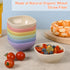 BGHEOUYV 6 Pack 4.5 OZ Small Bowls, Assorted Colors Dipping Sauce Cups, Ice Cream Bowls, Wheat Straw, Unbreakable