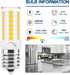 LED Microwave Light Bulb, E17 Dimmable 40W Incandescent Replacement, Natural White 4000K, 2 Pack Appliance Bulb