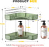 Asayuee 2-Tier Counter Countertop 2 Corner Bathroom Organizer with Top Toothbrush Holders,Large Makeup Organizer