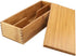 Tomotato Wooden Chopsticks Storage Box - Bamboo Silverware Organizer with Lid for Home Kitchen