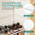3 33" Closet, SUFAUY Tier Wide White Metal Shoe Rack for Stackable
